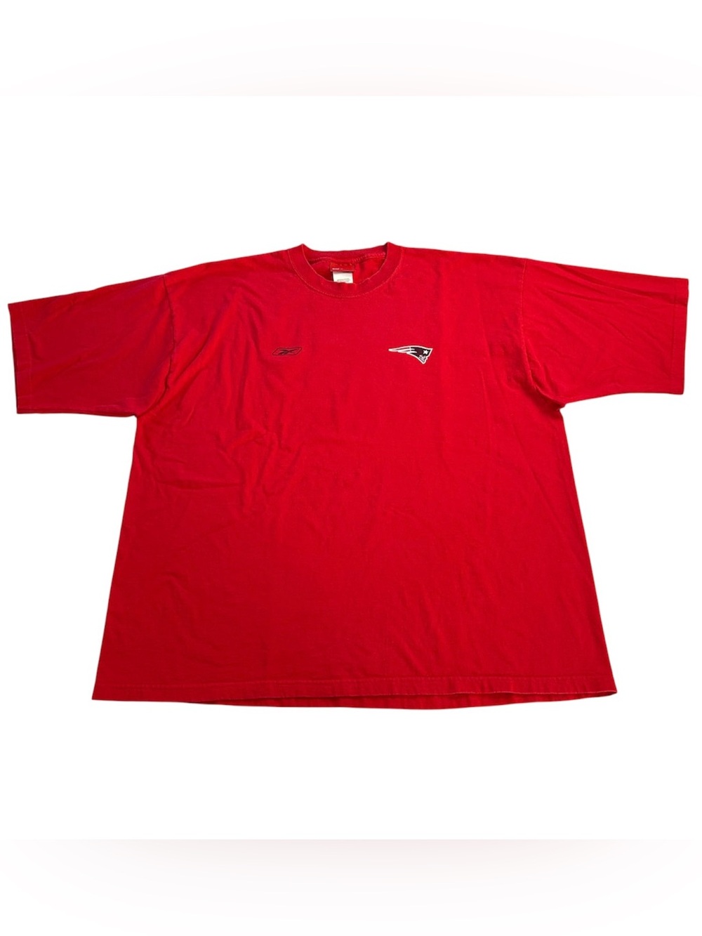 Vintage Reebok New England Patriots NFL Men’s T-Shirt Red 100% Cotton size 2XL